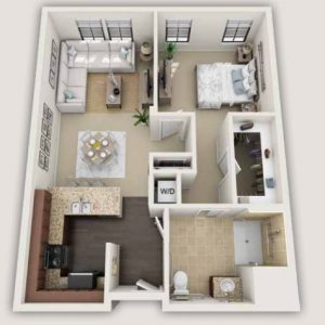 Crestavilla Senior Living - floor plan 1 bedroom deluxe.JPG