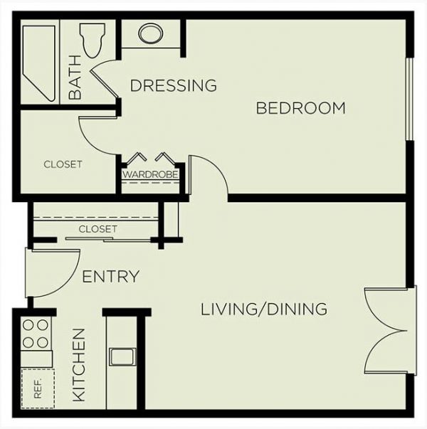 Emerald Court - floor plan IL 1 bedroom Emerald.JPG