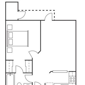 Las Palmas - floor plan 1 bedroom.JPG