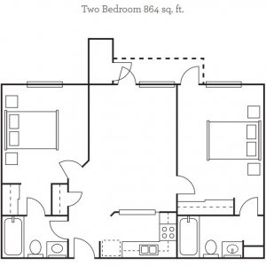 Las Palmas - floor plan 2 bedroom.JPG