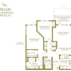 Oakmont of Capriana - floor plan 2 bedroom Milan.JPG