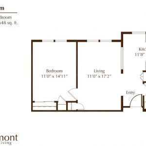 Oakmont of Huntington Beach - floor plan 1 bedroom Palm.JPG