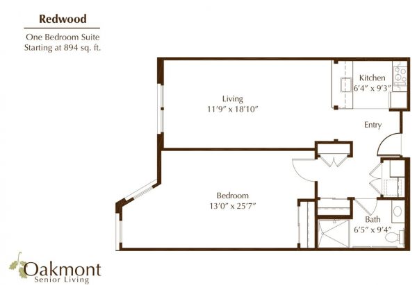 Oakmont of Huntington Beach - floor plan 1 bedroom Redwood.JPG