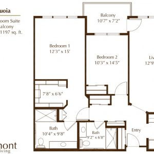 Oakmont of Orange - floor plan 2 bedroom Sequoia.JPG