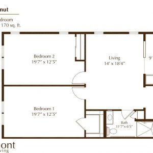 Oakmont of Orange - floor plan 2 bedroom Walnut B.JPG