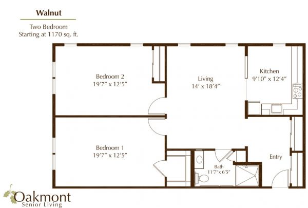 Oakmont of Orange - floor plan 2 bedroom Walnut B.JPG