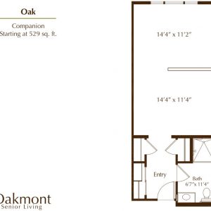 Oakmont of Orange - floor plan shared room Oak.JPG