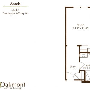 Oakmont of Orange - floor plan studio Acacia.JPG