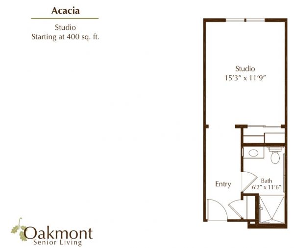 Oakmont of Orange - floor plan studio Acacia.JPG
