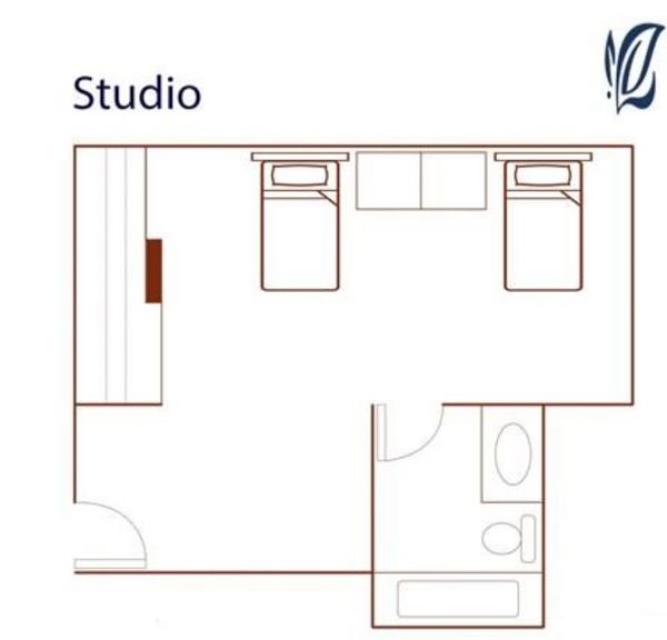 Pacifica Senior Living - South Coast - floor plan studio.JPG