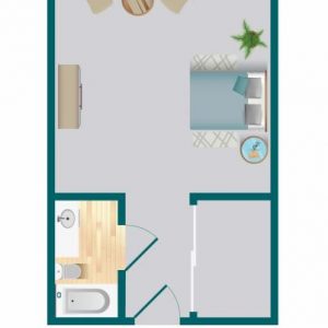 Park Regency Retirement Center - floor plan AL studio.JPG