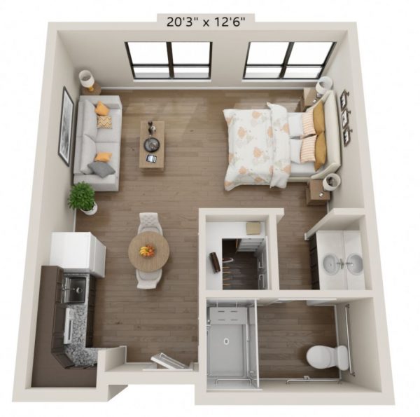 Park View Estates - 13 - Floor Plan studio deluxe.JPG