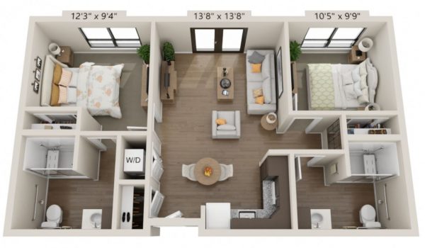 Park View Estates - 15 - Floor Plan Two bedroom.JPG