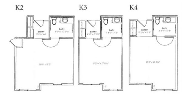 The Covington - floor plan MC studio K2 465 sq ft K3 363 sq ft K4 399 sq ft.JPG