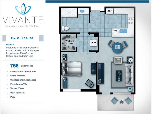 Vivante on the Coast - floor plans 1 bedroom Plan C.JPG
