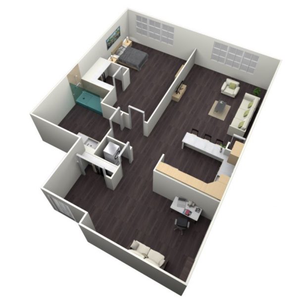 Westmont of Cypress - 10 - one bedroom with den floorplan.JPG