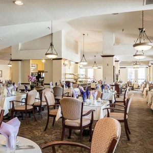 Carmel Village Retirement Community 3 - dining hall.JPG