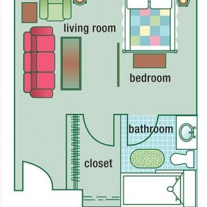 Carmel Village Retirement Community floor plan studio.JPG