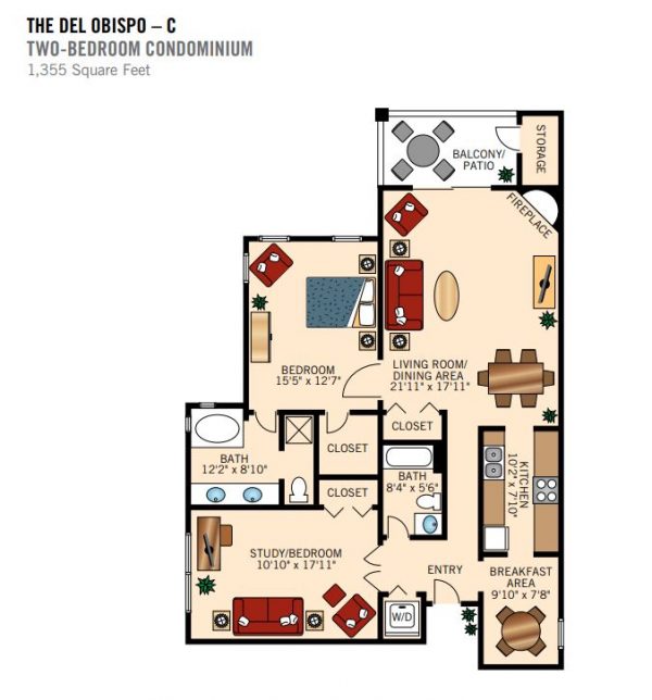 The Sea Bluffs floor plan IL 2 bedroom condo Del Obispo C.JPG